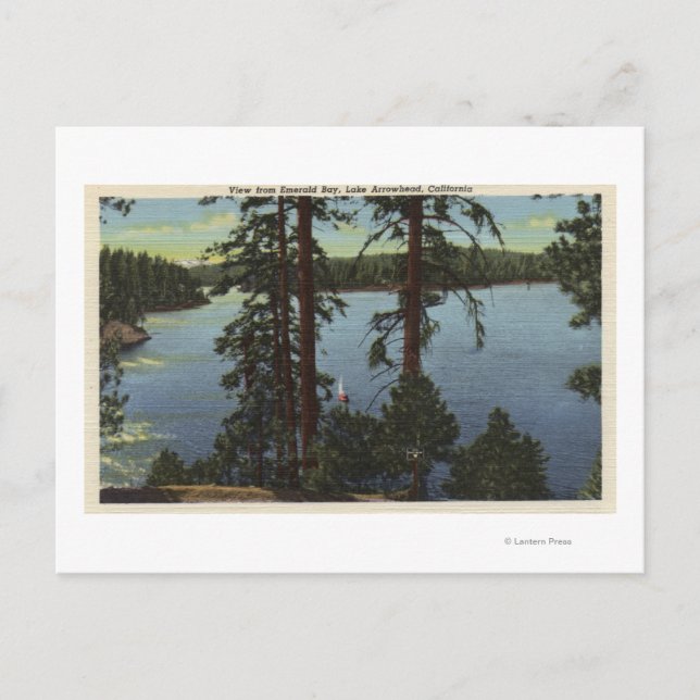 Carte Postale Vue depuis Emerald Bay (Devant)