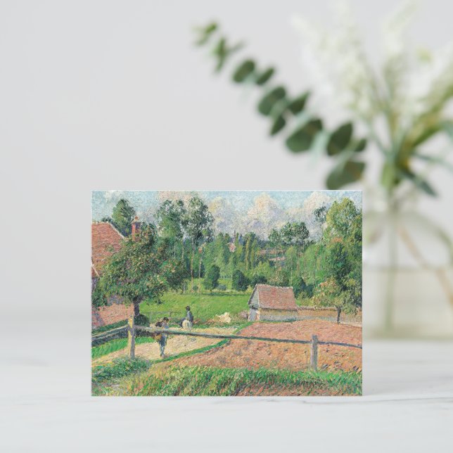 Carte Postale Vue depuis la fenêtre de l'artiste Camille Pissarr (Debout devant)