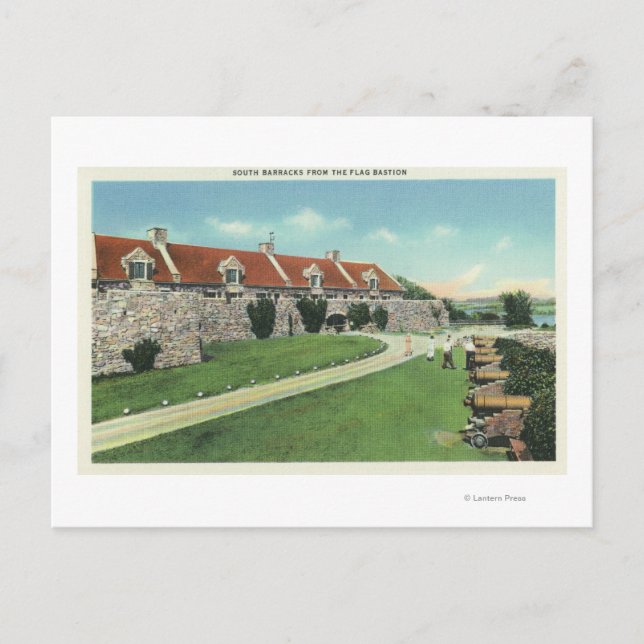 Carte Postale Vue des casernes du Sud depuis le drapeau (Devant)