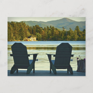 Carte Postale Vue des chaises Adirondack dans les Adirondacks, N