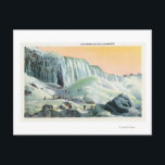 Carte Postale Vue des chutes américaines en hiver # 2<br><div class="desc">Niagara Falls,  New York - Vue des chutes américaines en hiver # 2 - Niagara Falls,  NY a été créé en 1934. Cette image représente des scènes de Niagara Falls,  NY.</div>