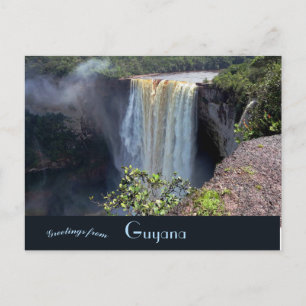 Carte Postale Vue des chutes de Kaieteur au Guyana
