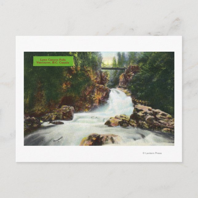 Carte Postale Vue des chutes Lynn Canyon (Devant)