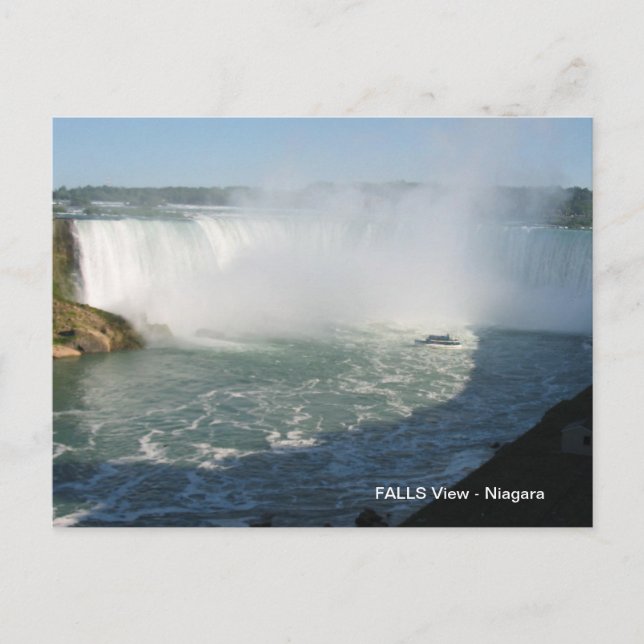Carte Postale Vue des chutes : Niagara USA Canada (Devant)