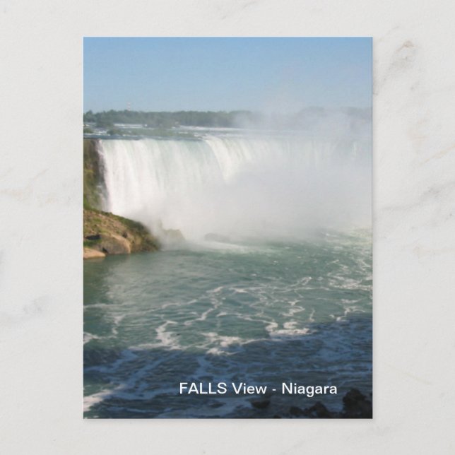 Carte Postale Vue des chutes : Niagara USA Canada (Devant)