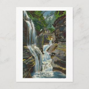 Carte Postale Vue des chutes Rainbow et du pont