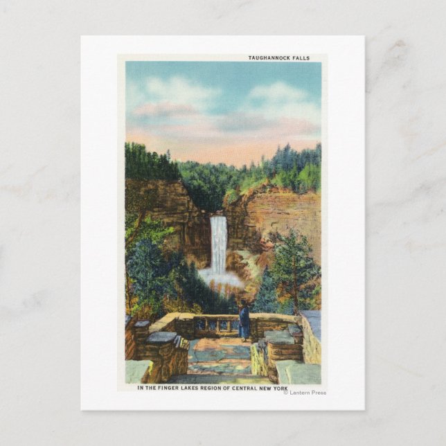 Carte Postale Vue des chutes Taughannock # 2 (Devant)