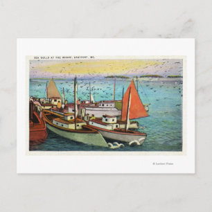 Carte Postale Vue des gélules et des navires au quai