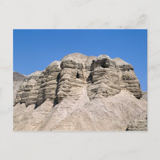 Carte Postale Vue des grottes de Qumran (Devant)
