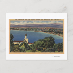 Carte Postale Vue des plages de Redondo & Hermosa, Californie