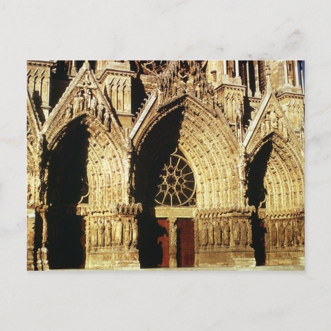 Carte Postale Vue des portails du front ouest (Devant)