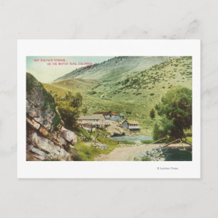 Carte Postale Vue des sources thermales de soufre sur le chemin
