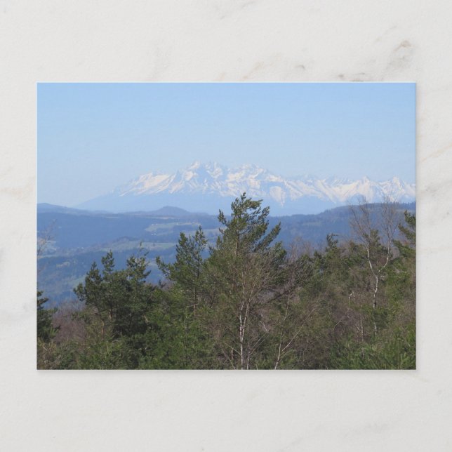 Carte Postale Vue des Tatras de Beskid Sadecki (Devant)