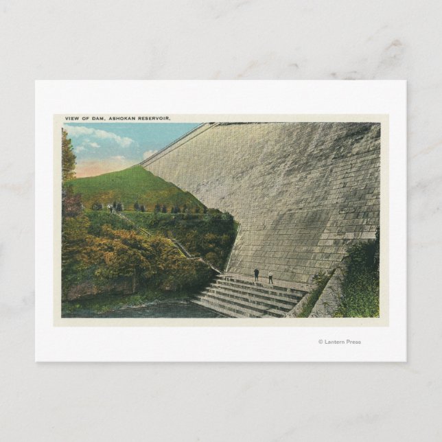 Carte Postale Vue du barrage du réservoir Ashokan (Devant)