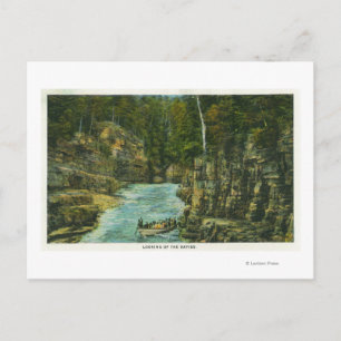 Carte Postale Vue du bateau à la recherche des rapides