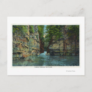 Carte Postale Vue du bateau à travers la lume