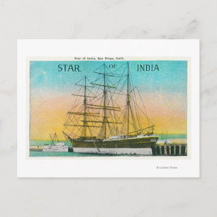Carte Postale Vue du bateau Star of India à quai