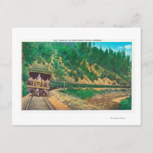 Carte Postale Vue du canyon de Shasta TrainCow Creek, OU
