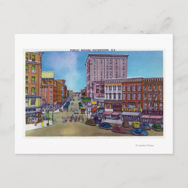 Carte Postale Vue du Carré public (Devant)