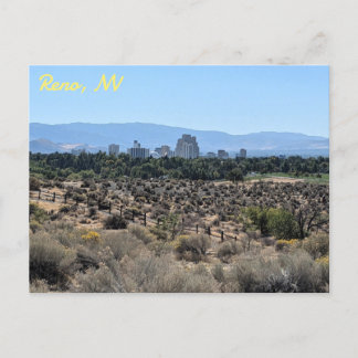 Carte Postale Vue du centre-ville de Reno, Nevada