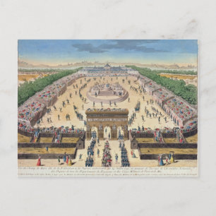 Carte Postale Vue du Champs de Mars, 14 juillet 1790