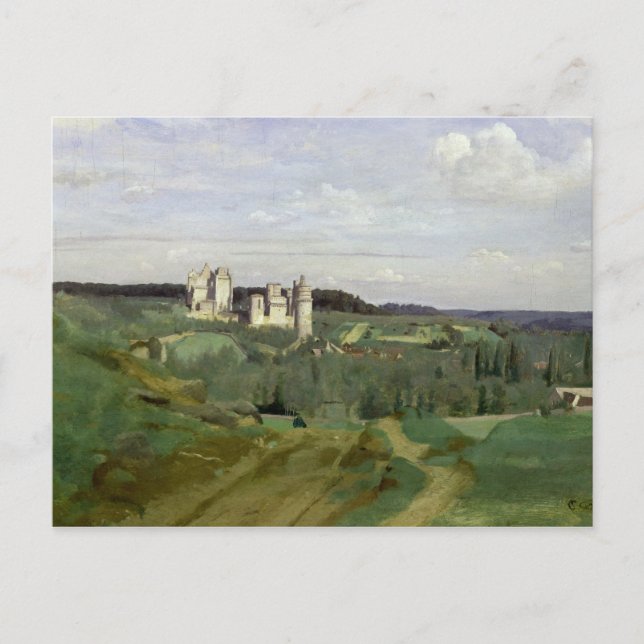 Carte Postale Vue du château de Pierrefonds, vers 1840-45 (Devant)