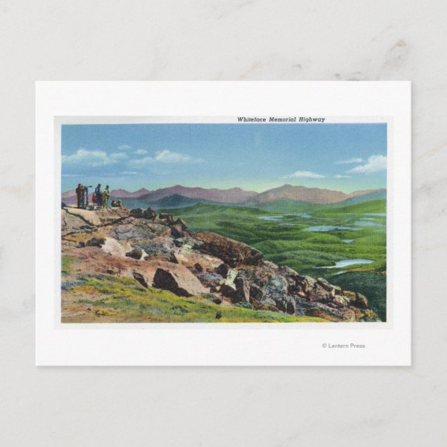 Carte Postale Vue du chemin Whiteface Memorial (Devant)