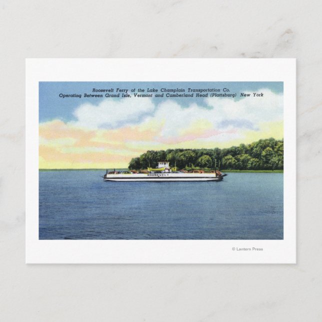 Carte Postale Vue du Ferry Roosevelt (Devant)