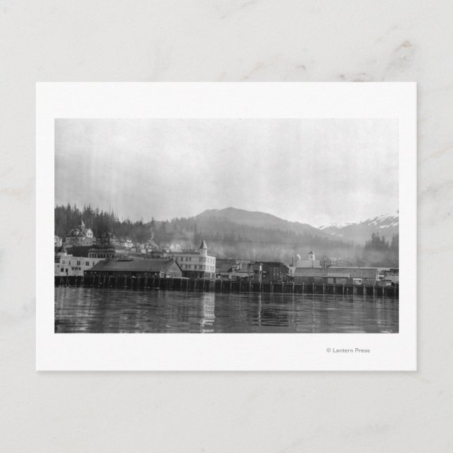 Carte Postale Vue du front de mer de Ketchikan, Alaska (Devant)