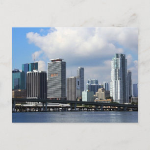 Carte Postale Vue du front de mer de Miami