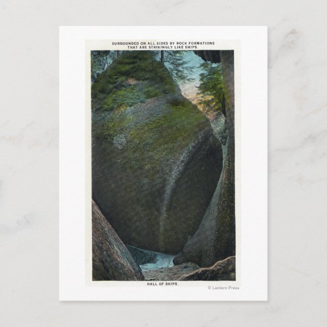 Carte Postale Vue du Hall des navires, Formations rocheuses (Devant)