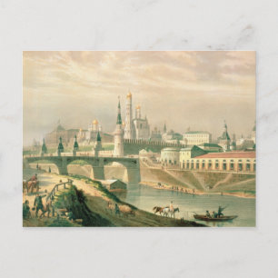 Carte Postale Vue du Kremlin de Moscou, 1830