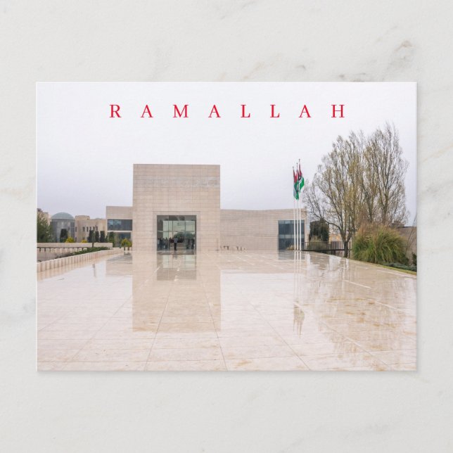 Carte postale vue du mausolée Ramallah Arafat (Devant)