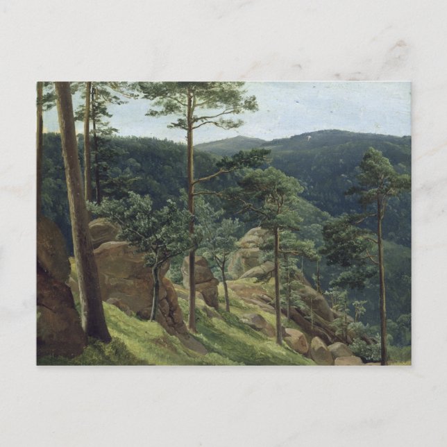 Carte Postale Vue du mont Brocken, 1829 (Devant)