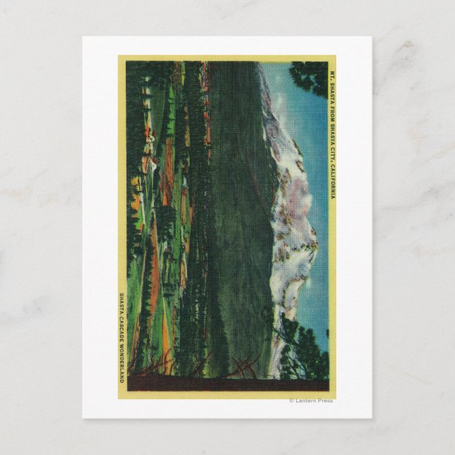 Carte Postale Vue du mont Shasta de Shasta CityShasta, CA (Devant)