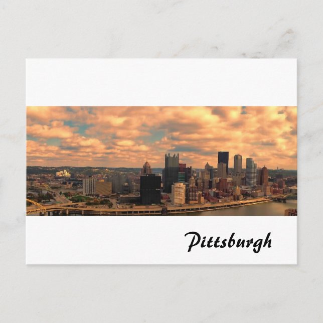 Carte Postale Vue du Mont Washington de Pittsburgh (Devant)