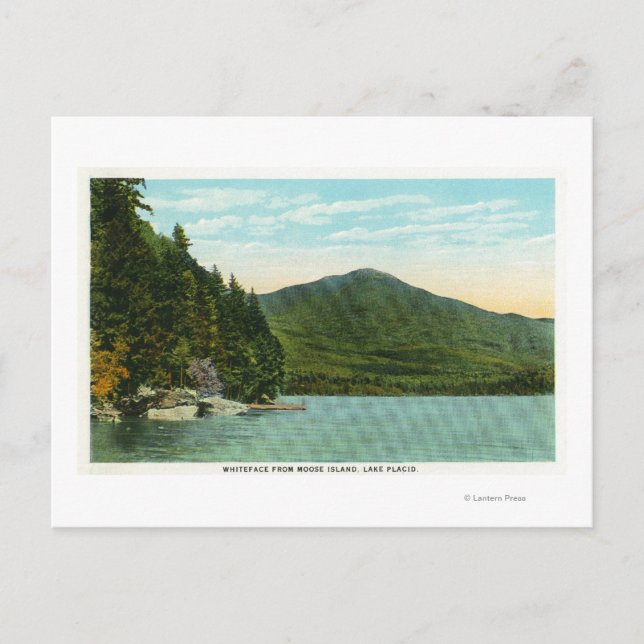 Carte Postale Vue du mont Whiteface de l'île Moose (Devant)