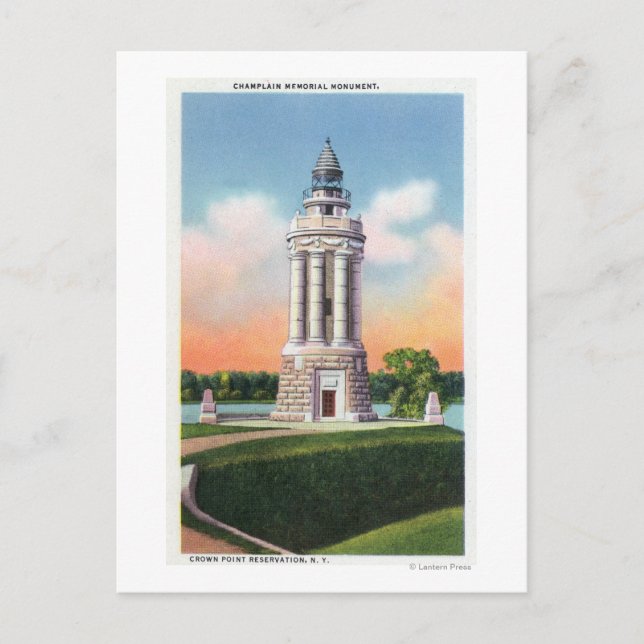 Carte Postale Vue du monument commémoratif Champlain (Devant)