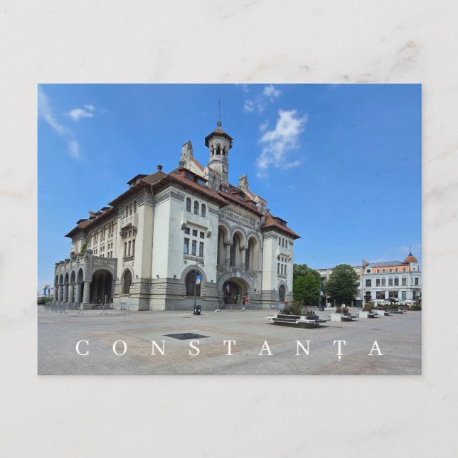 carte postale vue du musée de Constanta (Devant)
