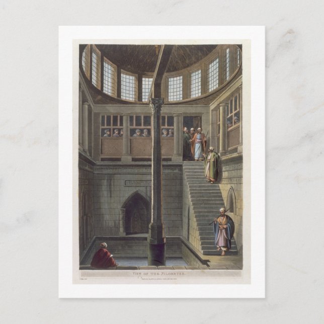 Carte Postale Vue du Nilomètre, plaque 2 de 'Vues de l'Egypte (Devant)