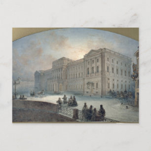 Carte Postale Vue du Palais Mariinsky en hiver, 1863