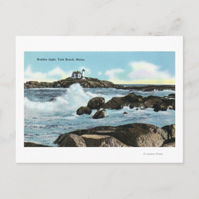 Carte Postale Vue du phare de Nubble (Devant)