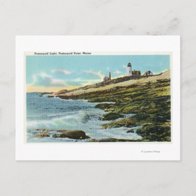 Carte Postale Vue du phare de Pemaquid (Devant)