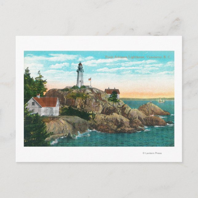 Carte Postale Vue du phare de Point Atkinson (Devant)