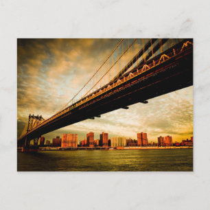 Carte Postale Vue du pont de Manhattan du côté de Brooklyn (NYC)