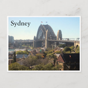 Carte Postale vue du pont du port de sydney