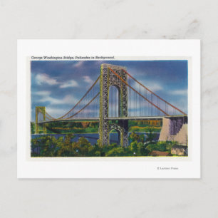 Carte Postale Vue du pont George Washington