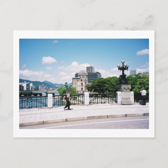 Carte Postale Vue du pont Motoyasu : Hiroshima (Devant)