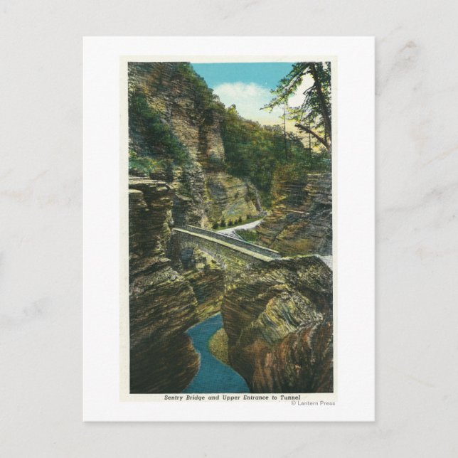 Carte Postale Vue du pont Sentry et du tunnel supérieur (Devant)