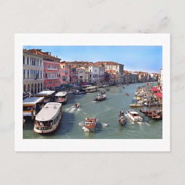 CARTE POSTALE VUE DU PONT VENICE RIALTO (Devant)